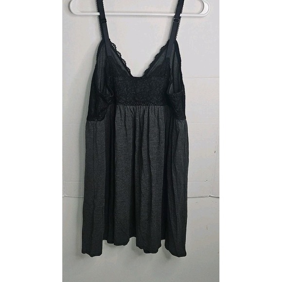Women's Torrid 2-Piece Black Grey Pajama Set Size 3 (3X) Silky Shorts Lace New - Picture 7 of 14